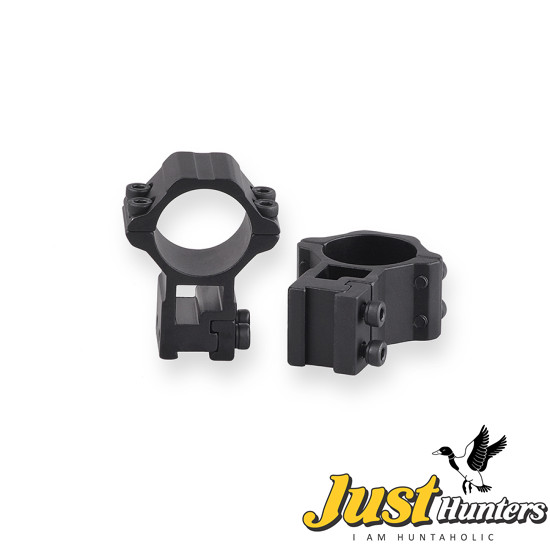 Discovery Optics Dovetail 30mm High Profile 2 PC Mounts Aluminum Alloy