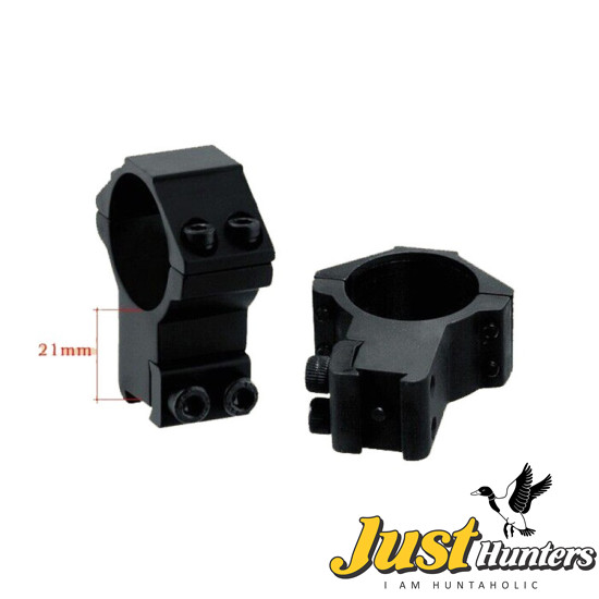 Discovery Optics Dovetail 25.4mm (1 Inch) High Profile 2 PC Mounts 
