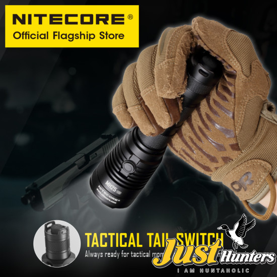 NITECORE FLASHLIGHT MH25 V2, RECHARGEABLE USB-C 1300 Lumens 519 Yard Through NITECORE FLASHLIGHT MH25 V2, RECHARGEABLE USB-C 1300 Lumens 519 Yard Through