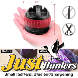 Knife Sharpener with Non-Slip Suction Cup, Hand-Free 2-Stage Professional Kitchen Knife Sharpener