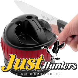 Knife Sharpener with Non-Slip Suction Cup, Hand-Free 2-Stage Professional Kitchen Knife Sharpener