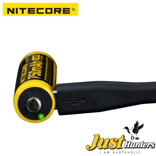 Nitecore NL1475R 750mAh 14500 USB Rechargeable Battery