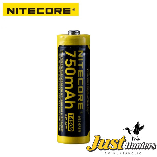 Nitecore NL1475R 750mAh 14500 USB Rechargeable Battery