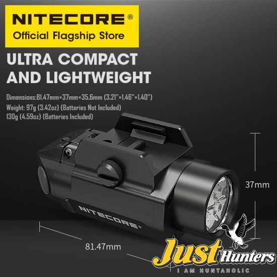Nitecore NPL30 1200 Lumen Rail Mount Flashlight