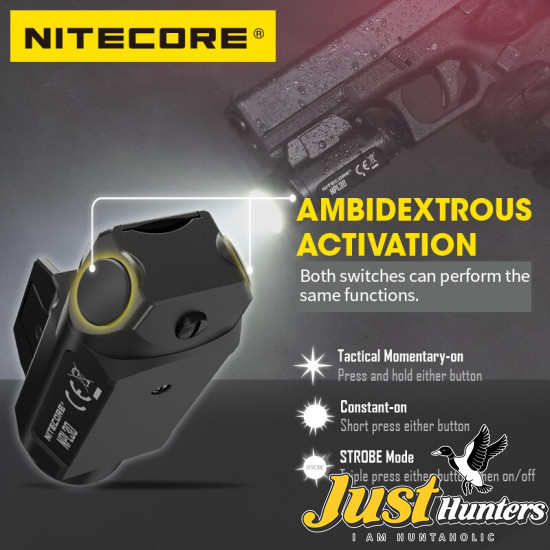 Nitecore NPL30 1200 Lumen Rail Mount Flashlight