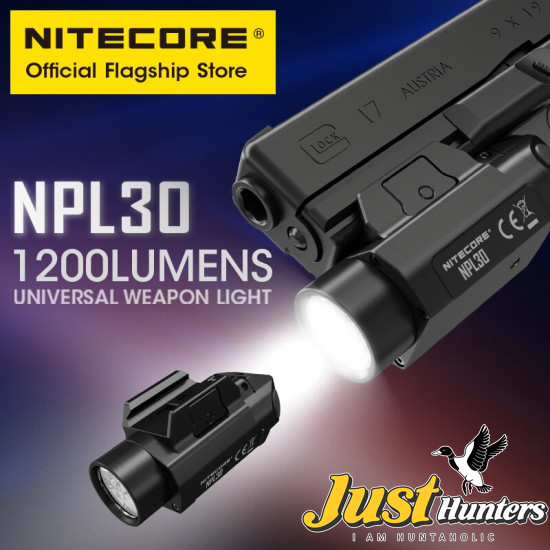 Nitecore NPL30 1200 Lumen Rail Mount Flashlight