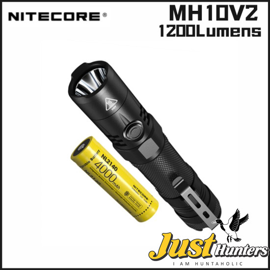 Nitecore MH10 v2 1200 Lumen USB-C Rechargeable Flashlight