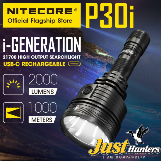 Nitecore P30i 2000 Lumen 1093 Yard Long Throw Flashlight i-Generation