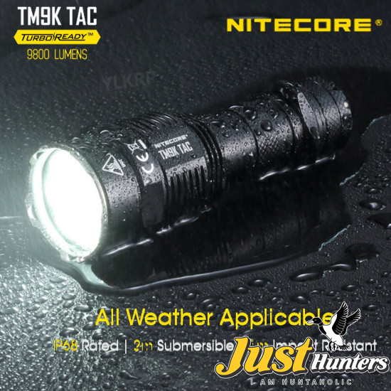 NITECORE TM9K TAC 9800 Lumen USB-C Rechargeable Flashlight