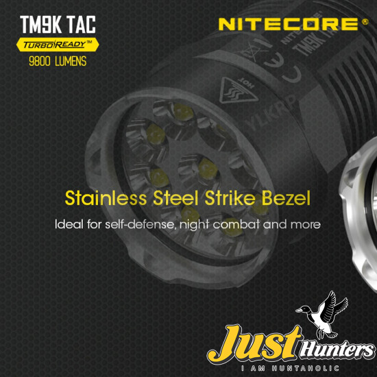 NITECORE TM9K TAC 9800 Lumen USB-C Rechargeable Flashlight