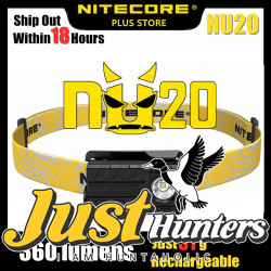 NITECORE NU20 Headlamp 360 Lumens Headlight built-in lithium battery USB rechargeable EDC flashlight