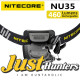 NITECORE NU35 Headlight 460 Lumens Built-in Battery