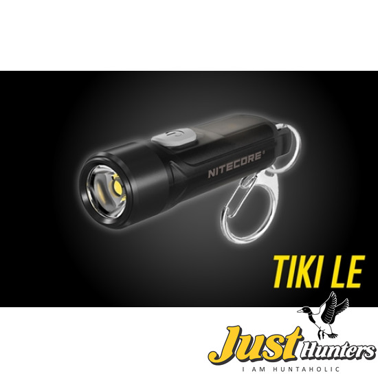 NITECORE TIKI LE 300 Lumen USB Rechargeable Keychain Flashlight - Black