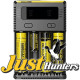 NITECORE NEW i4 Intelligent Charger for Li-ion Ni-MH AA AAA 18650 16340 26650 Batteries with Travel Bag and Battery Organizer