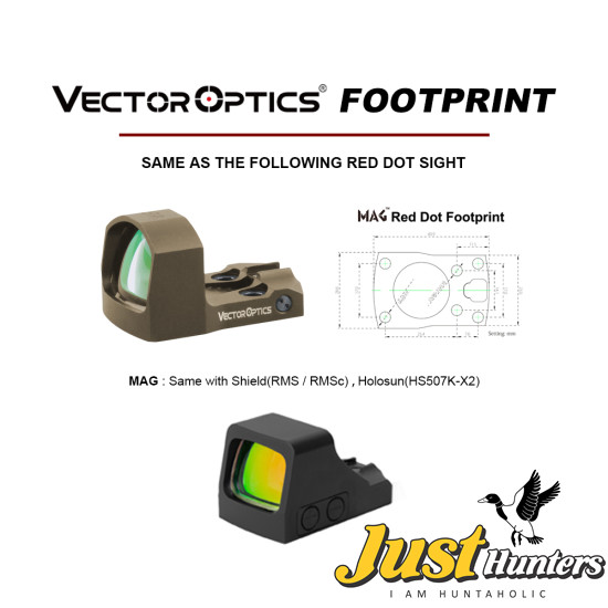 Vector Optics Frenzy-S 1X17X24 AUT Mirco Red Dot Sight for Glock 17