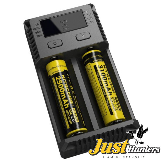 Nitecore New I2 Intellicharge Charger for 18650 14500 16340 26650 Battery