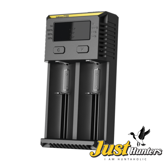Nitecore New I2 Intellicharge Charger for 18650 14500 16340 26650 Battery
