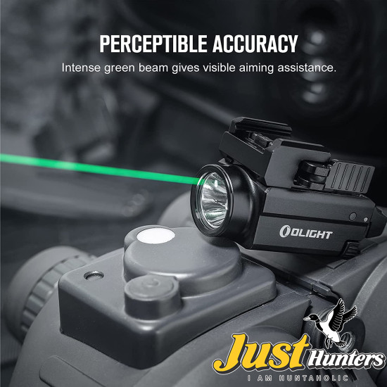 OLIGHT Baldr S 800 Lumens Compact Rail Mount Weaponlight with Green Beam and White LED Combo