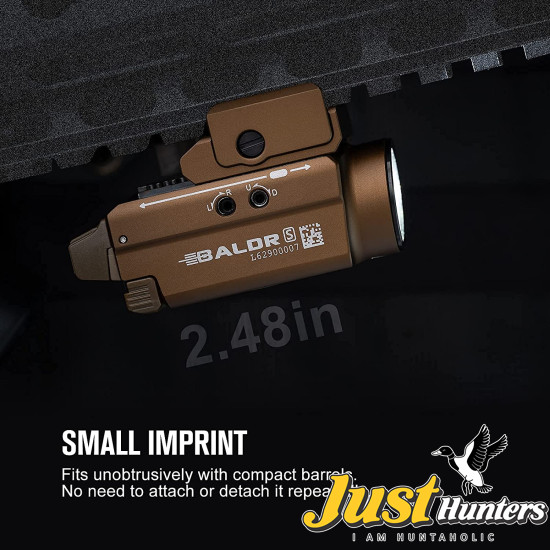 OLIGHT Baldr S 800 Lumens Compact Rail Mount Weaponlight with Green Beam and White LED Combo