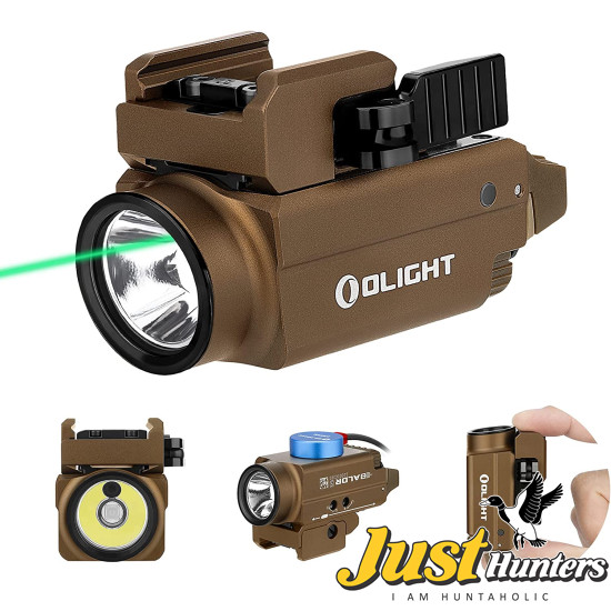 OLIGHT Baldr S 800 Lumens Compact Rail Mount Weaponlight with Green Beam and White LED Combo