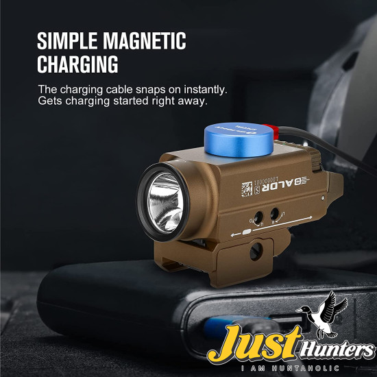 OLIGHT Baldr S 800 Lumens Compact Rail Mount Weaponlight with Green Beam and White LED Combo