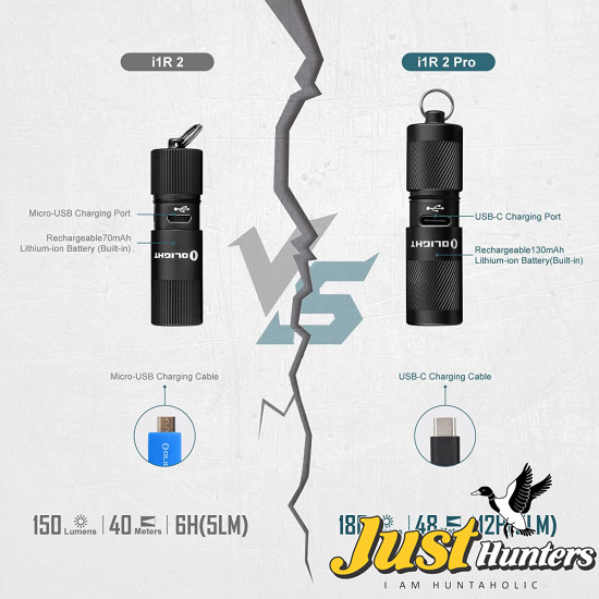 OLIGHT I1R 2 Pro 180 Lumens EDC Keychain Flashlight OLIGHT I1R 2 Pro 180 Lumens EDC Keychain Flashlight