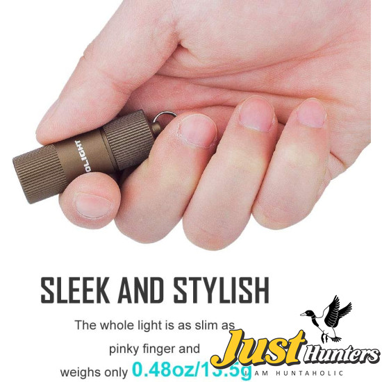 OLIGHT i1R 2 EOS 150 Lumens Tiny Rechargeable Keychain Flashlight EDC Desert Tan OLIGHT i1R 2 EOS 150 Lumens Tiny Rechargeable Keychain Flashlight EDC Desert Tan