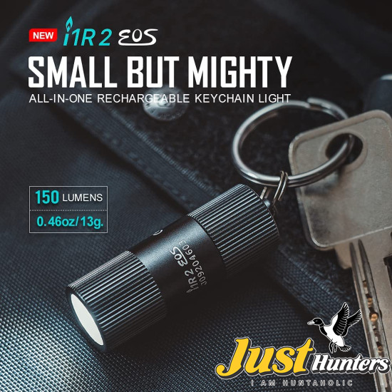 OLIGHT i1R 2 EOS 150 Lumens Tiny Rechargeable Keychain Flashlight EDC Desert Tan OLIGHT i1R 2 EOS 150 Lumens Tiny Rechargeable Keychain Flashlight EDC Desert Tan