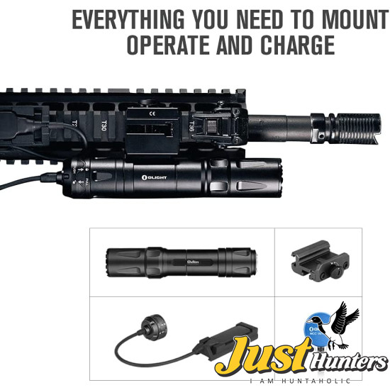 OLIGHT Odin 2000 Lumens Picatinny Rail Mounted Rechargeable Tactical Flashlight OLIGHT Odin 2000 Lumens Picatinny Rail Mounted Rechargeable Tactical Flashlight