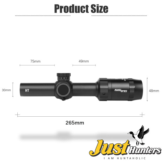 MARCH AMG HD 1-6X24 IR Tactical Rifle Scope