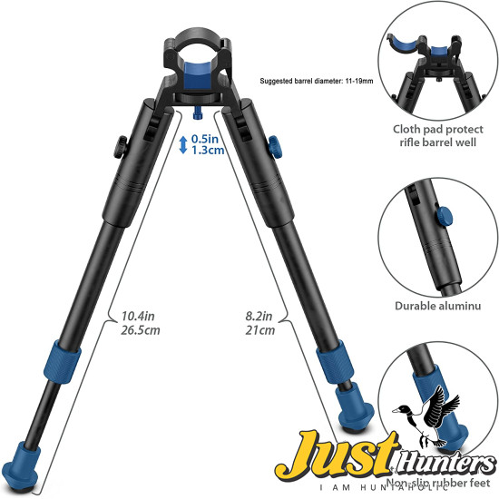 Clamp on Bipod for Rifles and Airguns 12-16 inch Tactics Barrel Bipod Adjustable Height