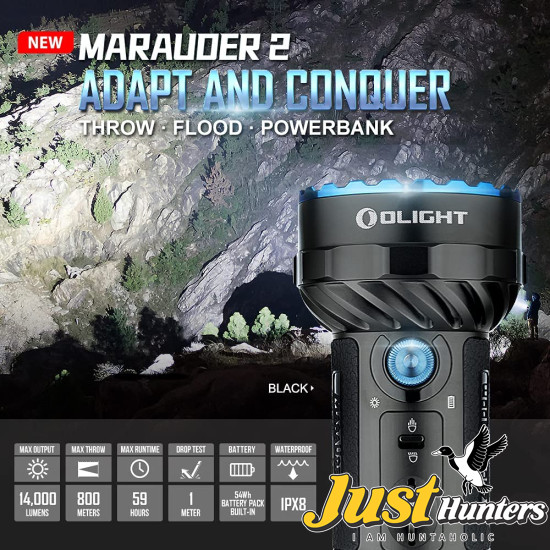 OLIGHT Marauder 2 Rechargeable Flashlight 14,000 Lumens Ultra Bright Flashlight OLIGHT Marauder 2 Rechargeable Flashlight 14,000 Lumens Ultra Bright Flashlight