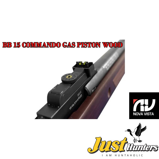 NOVA VISTA BB15 COMMANDO AIR GUN 5.5MM/0.22 Cal. with GAS PISTON Wooden in Lahore