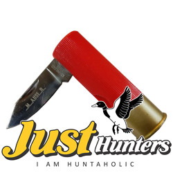 Mauser Shotgun Shell Folding Knife | 1.5" Stainless Steel Blade 16 Ga