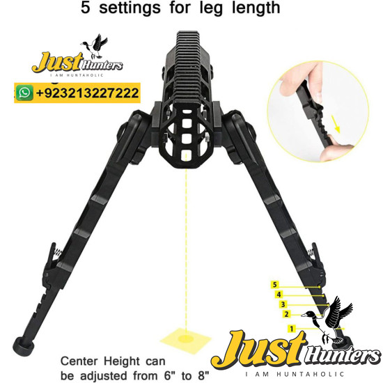 Two-Piece V9 Split Bipod for M-LOK Handguard Rifle Bipods Tactical 7.5-9 Inches in Pakistan