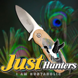 Jeep Peacock Feather Folding Tactical Hunting Pocket Knife