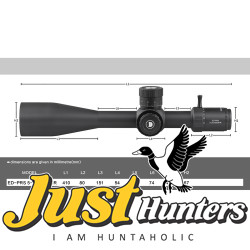 Discovery Optics ED 5-25X56 SFIR FFP Scope with Zerostop
