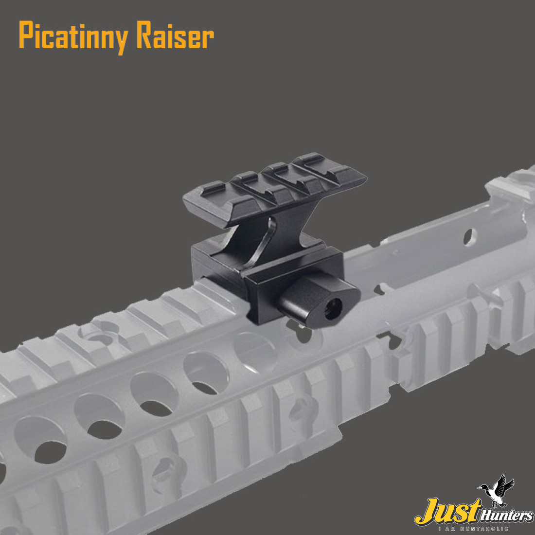 High Profile Compact Picatinny Rail Riser Mount for Red Dot Reflex ...
