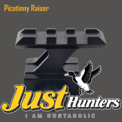 High Profile Compact Picatinny Rail Riser Mount for Red Dot Reflex Sight, 1" High, 3 Slots