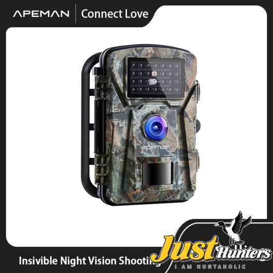 Apeman H45 16MP, 1080P Infrared Garden Monitoring Hunting Trail Camera, HD Wildlife Hunting Camera with IR Night Vision