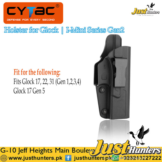 Cytac IWB Holster for Glock I-Mini Series Gen2