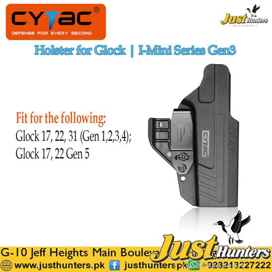 Cytac Holster for Glock 17 | I-Mini Series Gen3