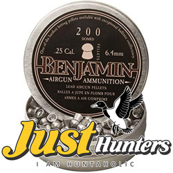 Benjamin Domed Pellets .25 Caliber, 27.8 Grains, (Per 200)