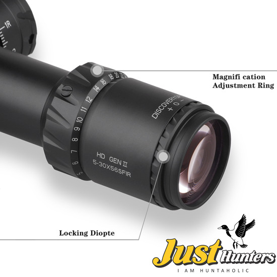 Discovery Optical HD 5-30X56 SFIR FFP ZEROSTOP GEN2 Discovery Optical HD 5-30X56 SFIR FFP ZEROSTOP GEN2
