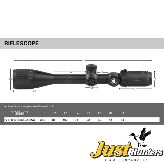 Discovery Optics Scope VT-R 6-24X42 AOAC