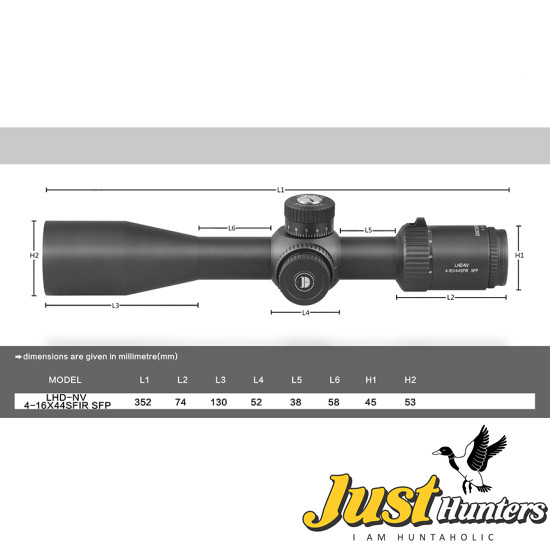 Discovery Optics LHD-NV 4-16X44 SFIR Scope Model 2023