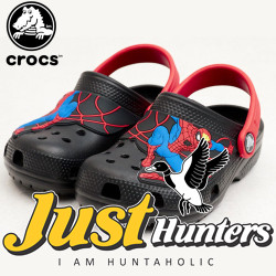 Crocs for Kids Spiderman Black & Red Strap