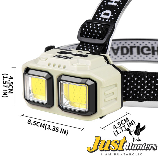 Powerful LED Headlamp USB Rechargeable for Camping Fishing Mining
