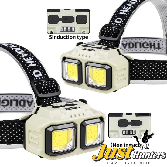 Powerful LED Headlamp USB Rechargeable for Camping Fishing Mining