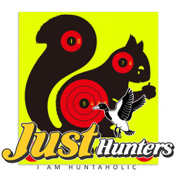 10 Pcs Adhesive Shooting Target Papers Squirrel Fluorescent Sticker